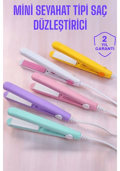 Hnrlıshp Seramik Kaplama Taşınabilir Mini Saç Düzleştirici Seyahat Dostu Tasarım