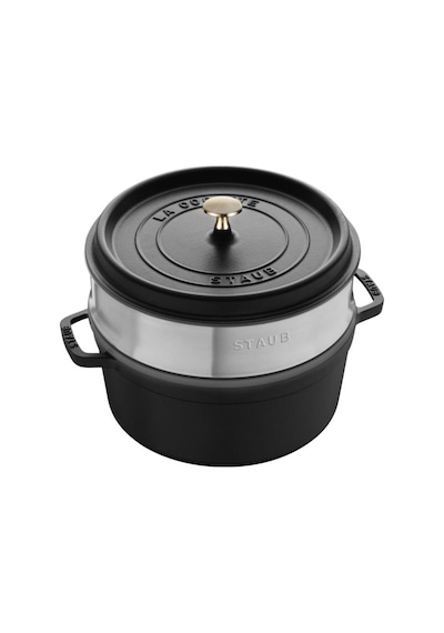 Staub La Cocotte Döküm Tencere Buharlı Pişirici ile Siyah 26 CM