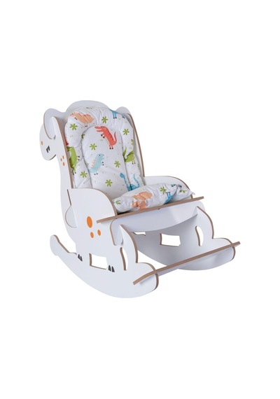 Ahşap Sallanır Çoçuk Sandalyesi Çocuk Koltuk Bebek Koltuk Sandaly (529308560) Beyaz