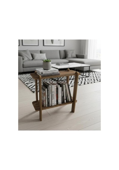 Seh101 Modern Yan Sehpa, Çiçek Standı, Kitap Standı, 2 Katlı, Lidya - 836619277 Lidya