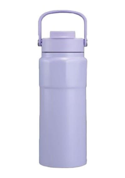 Çelik İçli Termos 750 Ml Mor Skm001 Açık Beyaz