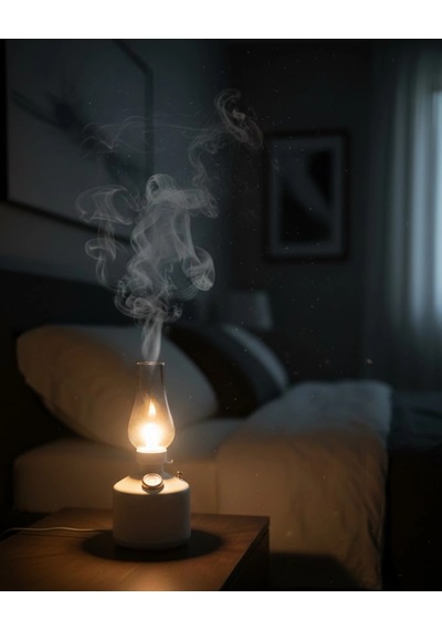 280 Ml Retro Tasarım Led Işıklı Usb Nemlendirici Aroma Difüzör Çok Renkli