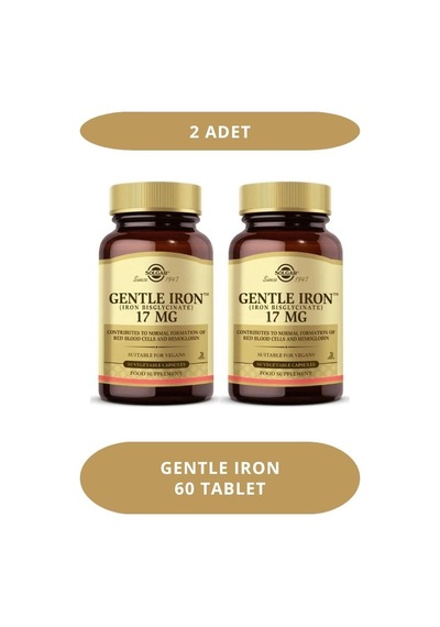 Solgar Gentle Iron 17mg 90 Kapsül 2 Adet 2'li
