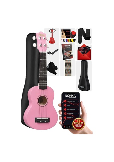 Ukx-901 Pk Pembe Soprano Ukulele Askı Çanta Metod Pena Genel