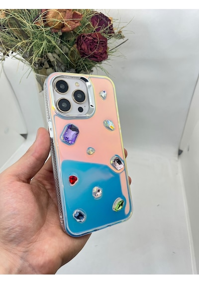 Apple Uyumlu iPhone 14-13 Glamshell Kılıf Emerald Glow
