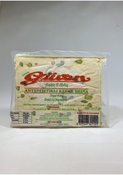 Güven Helva Antep Fıstıklı Kesme Tahin Helva 500 G