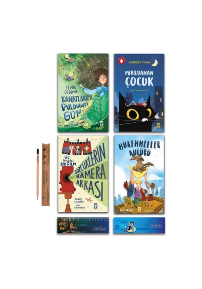 İlk Genç Timaş Mırıldanan Çocuk - Sözcüklerin Kamera Arkası - Kanatlarımı Bulduğum Gün Set 4 Kitap