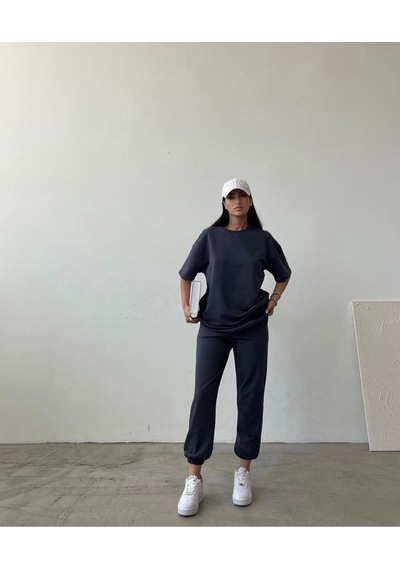 Movement T-shirt Eşofman Altı Jogger- Baskılı Alt Üst Eşofman Takım Oversize Bisiklet Yaka Füme Movement T-shirt Eşofman Altı Jogger- Baskılı Alt Üst Eşofman Takım Oversize Bisiklet Yaka Füme