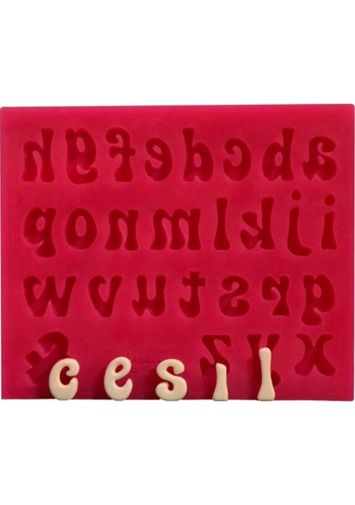 Silikon Kalıp Alfabe Küçük Harf Değişken