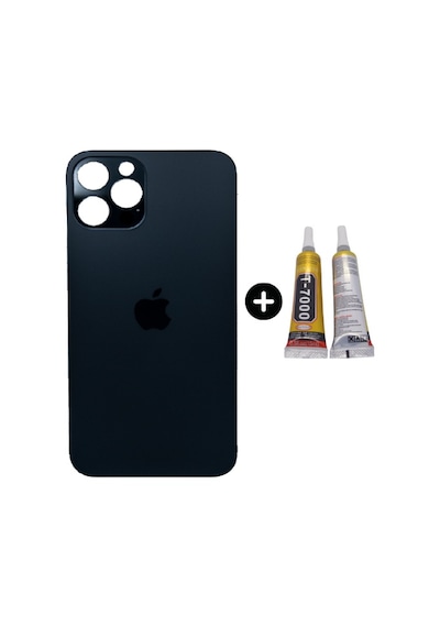 Apple Uyumlu iPhone 12 Pro Arka Pil Batarya Kapak Mavi + B7000