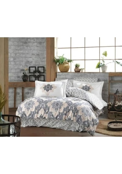 Kingsize Poplin Nev Amanda Gri Renkli