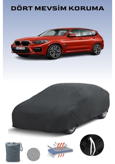Siyah, Bmw X3 M 2019 - 2021, Araba Brandası, Oto Örtüsü, Araba Çadırı Siyah