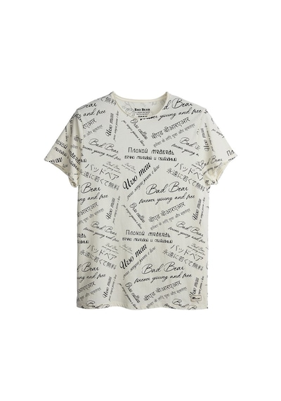 Bad Bear Erkek Tişört Language Tee Beyaz