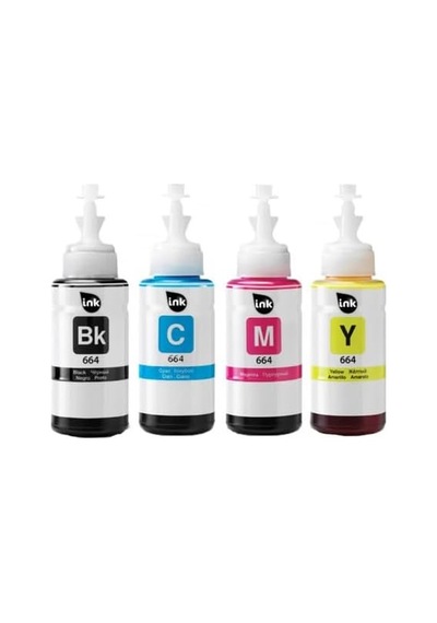 Tr Epson 664 Uyumlu L382,l386,l3050,l3060,l3070,l565 4 Renk Muadil Mürekkep Seti Diğer
