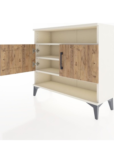 Arges Şifonyer 3 Raflı 2 Kapaklı 88x30x80 Aytaşı-çam Aytaşı