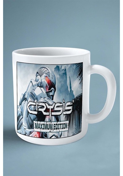 Crysis Oyun Baskılı Kupa Bardak Çift Taraflı Baskı Kişiye Özel Model 22 Çok Renkli