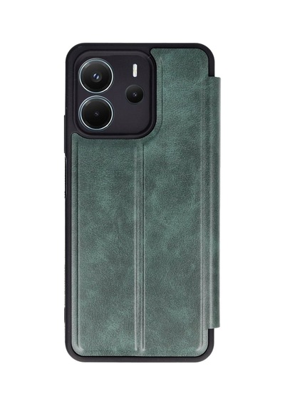 Redmi Note 14 4g Kılıf Flip Cover - Koyu Yeşil Bz8683140842864