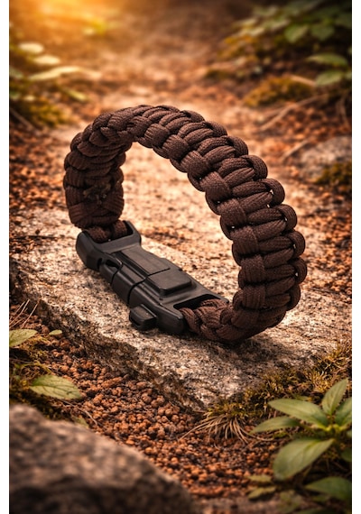 Dağcı Paracord Bileklik Kahverengi Diğer