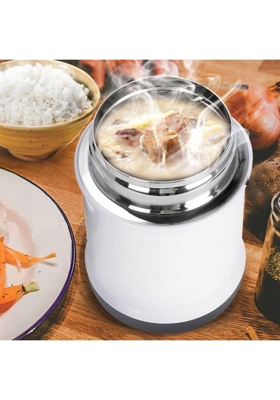 Bentopia Paslanmaz Çelik Yemek Termosu - 560 Ml- Bebek Mama Saklama Termosu Beyaz Çok Renkli