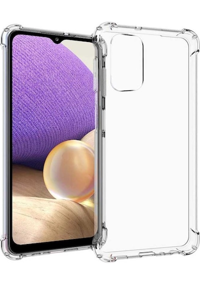 Galaxy A72 Kılıf Köşeleri Airbagli Anti Şok Şeffaf Zırh