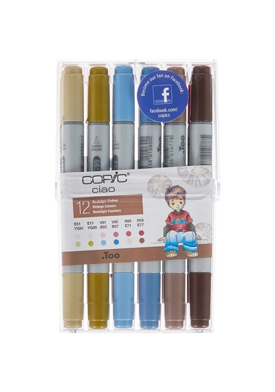 Copic Ciao 12 Li Set Nostalgie Colors 103 Ivory