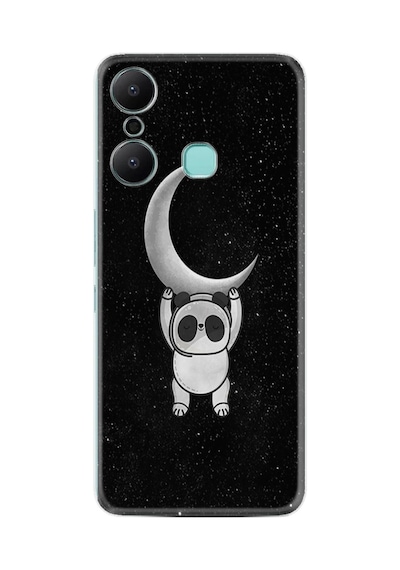 Infınıx Hot 20 Kılıf Resimli Desenli Silikon Platinium Series Panda Moon 1811