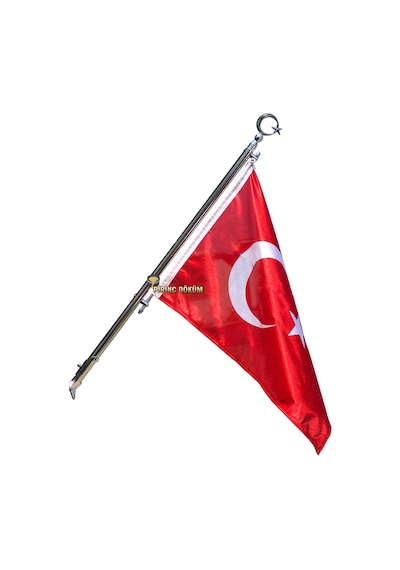 Duvar Bağlantılı Bayrak Direği Paslanmaz 1 Metre
