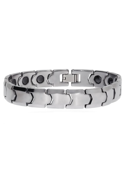 Erkek Silver Renk Tungsten Bileklik Silver