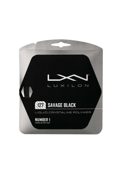 Luxilon 127 Savage Black Raket Kordajı 1.27 MM Kordaj Siyah