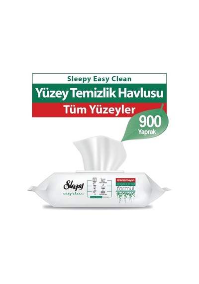Sleepy Easy Clean Yüzey Temizlik Havlusu 100' Lü 9 Paket Tekli