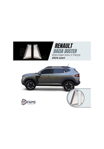 Renault Duster 2024 Üzeri Krom Arka Kapı Kolu 2 Kapı P. Çelik
