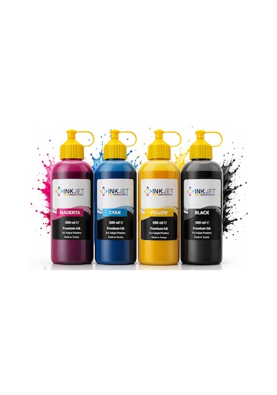 Hp Smart Tank 410-412-585-580-516-615 Uyumlu, Mürekkep Dolum Seti 4x1000 Ml. 50.000 Sf