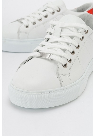 Luvishoes Ayverıe Beyaz Hakiki Deri Kadın Sneakers Beyaz