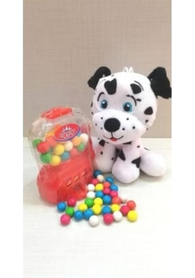 Sevimli Arkadaşım Dalmaçyalı Köpek 15 Cm Ve Kırmızı Jackpot Sakız