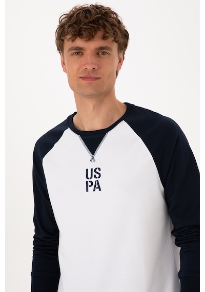 U.S. Polo Assn. Erkek Bisiklet Yaka Regular Fit Lacivert İnce Sweatshirt 50315420-VR033