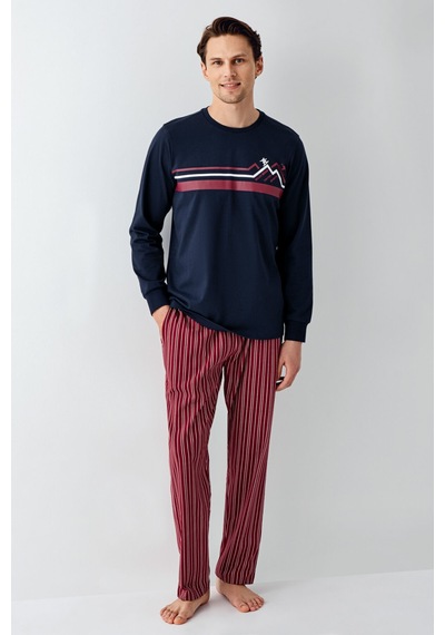 Rolypoly Erkek Lacivert Pijama Takımı Rp3648-s-v2 Lacivert