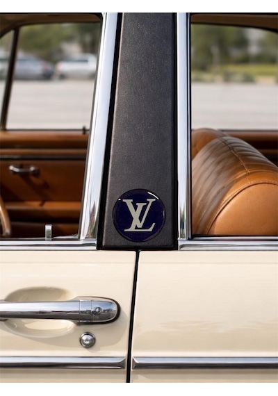 Lv Damla Sticker Etiket Kabartmalı 3d Silikon Direk Arması Louısvuıtton Yuvarlak 2adet 3,5x3,5cm Lacivert