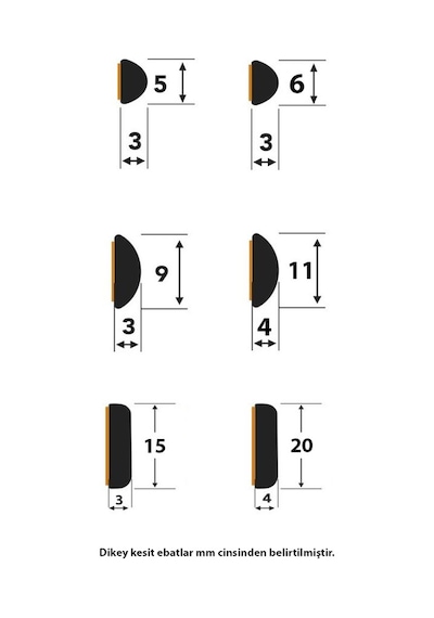 Parlak Kırmızı 6 Mm Nikelaj Şerit 5 Metre