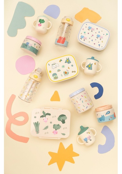 The Cotton Cloud - Meowful Cats 480ml Tritan Gizli Pipetli Suluk Çok Renkli