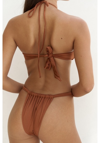 Mai Collection Mai Studios Co. Bunga Büzgü Detay Kalın Bantlı Kiremit Bikini Altı Kiremit