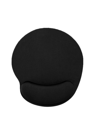 Tiger Track Siyah Bilek Destekli Ergonomik - Kaymaz Taban Mouse Pad 21 Cm 26 Cm