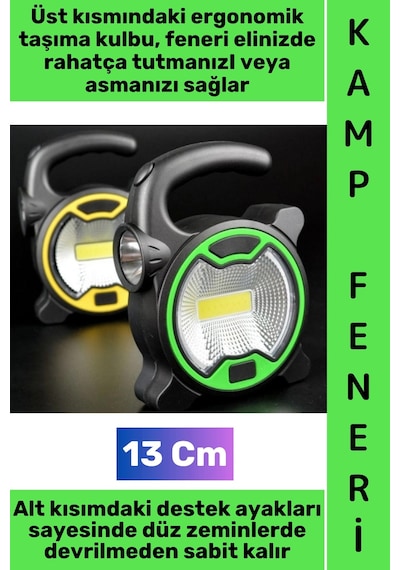 Kamp Premium Piknik Outdoor Dağcılık Elektrik Kesintisi Acil Durum Yüksek Parlaklıklı Cob Led Panel Çok Renkli