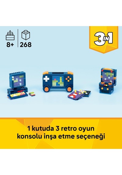 Creator 3'ü 1 Arada Retro Oyun Konsolu 31380