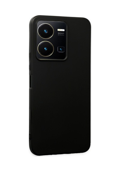 Vivo Y35 Uyumlu Kılıf First Silikon - Siyah