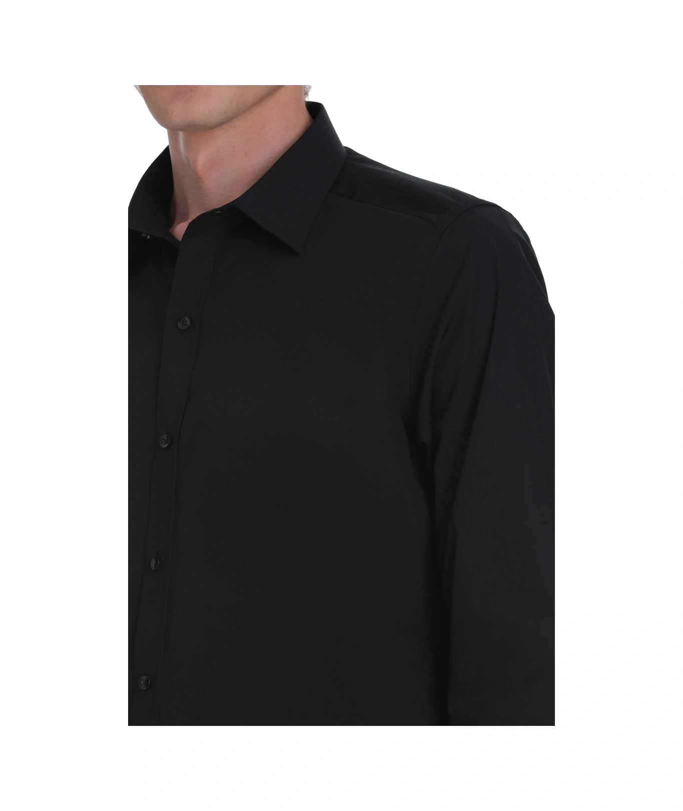 Hatemoğlu Siyah Slim Fit Slim Yaka Pamuklu Uzun Kollu Gömlek 4111999 Hatemoğlu Siyah Slim Fit Slim Yaka Pamuklu Uzun Kollu Gömlek 4111999