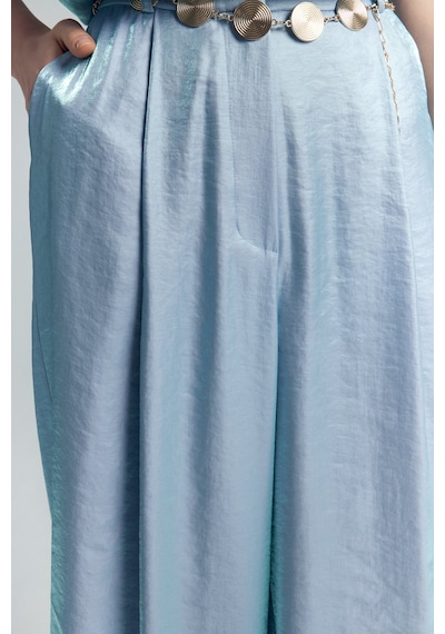 Sateen Aura Pantolon - Mavi-137309