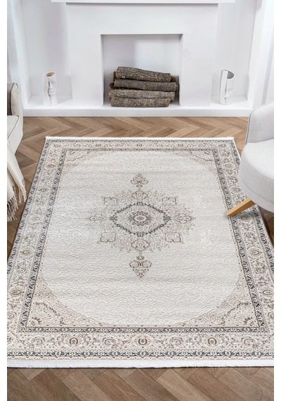 Kreasyon Halı Nazende Nz006 Bej Makine Halısı