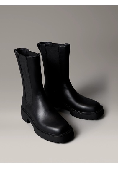 Calvin Klein Kadın Marka Logolu Günlük Kullanıma Uygun Siyah Bot & Bootie Yw0yw01909 Beh