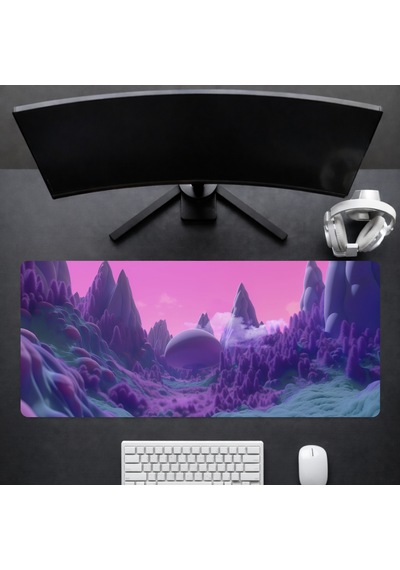 90x40 Cm Desenli Oyuncu Gaming Mouse Pad Kaymaz Kauçuk Taban Fare Altlığı Xxl Mousepad Landscape Serisi 03