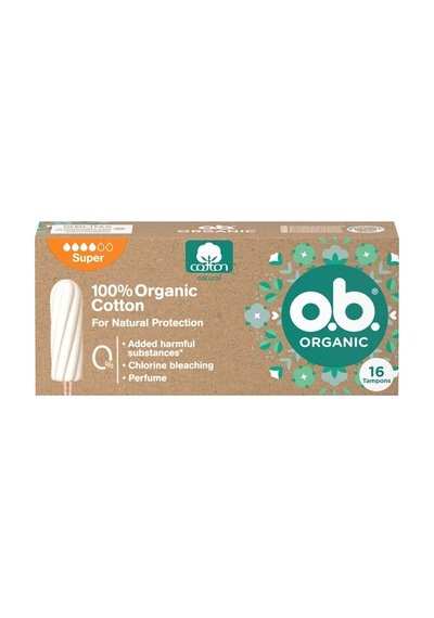 3 Adet Ob Organic Super Tampon 16'lı